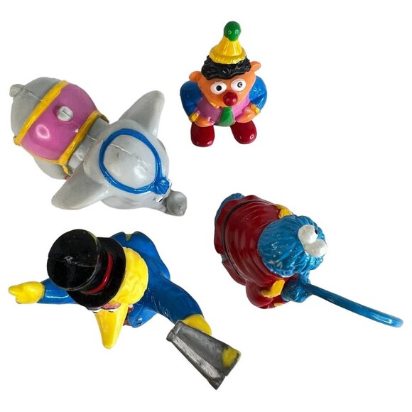 Vintage 1993 Sesame Street Circus Cookie Monster Big Bird Ernie Elephant Figures - Picture 12 of 12